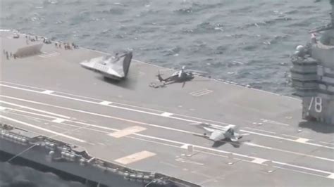 Triangle Shaped Ufo Spotted On Us Aircraft Carrier Hoax Busted Here Is The Real Unedited Video