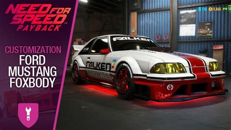 Nfs Payback Customization Ford Mustang Foxbody Youtube