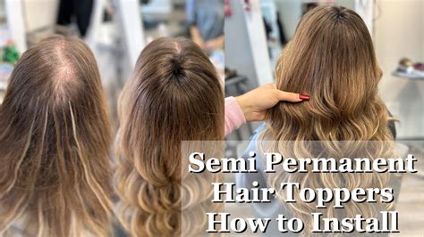 Semi Permanent Hair Toppers Hair Extensions For Alopecia Hair