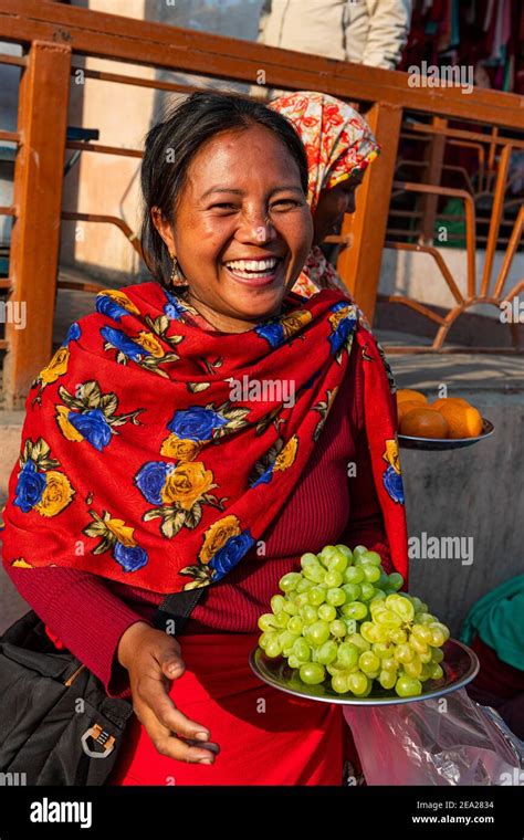 Women vendors selling grapes Ima Keithel womenÂs market Imphal