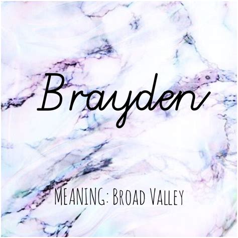 Brayden Name