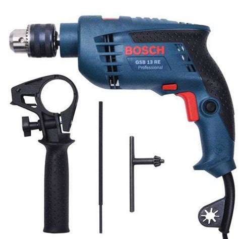 Furadeira de Impacto GSB 13 RE 600W 100 Acessórios Bosch Mega