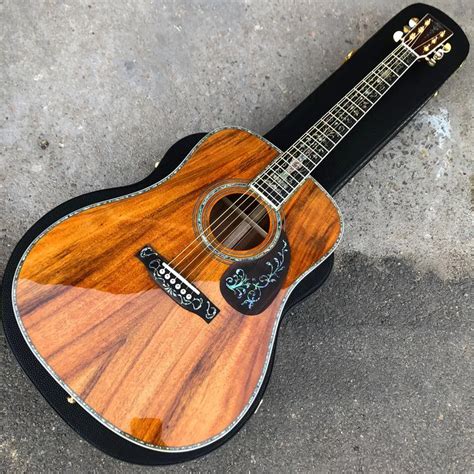 Full Koa Acoustic Guitar 41 Inch Abalone Ebony Fingerboard From Allguitar2017 37022 Dhgatecom