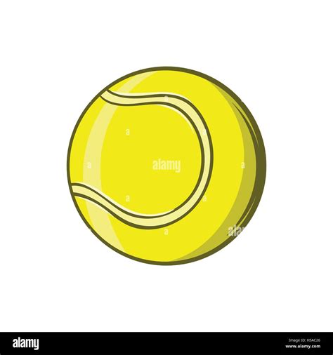 Pelota De Tenis El Icono De Estilo De Dibujos Animados Imagen Vector