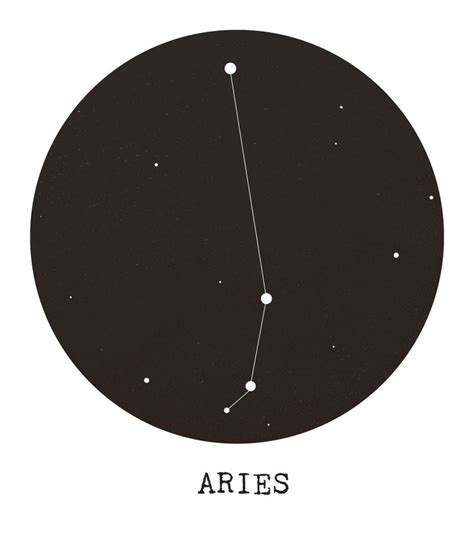 Aries Star Constellation Art Print by Clarissa Di Nicola