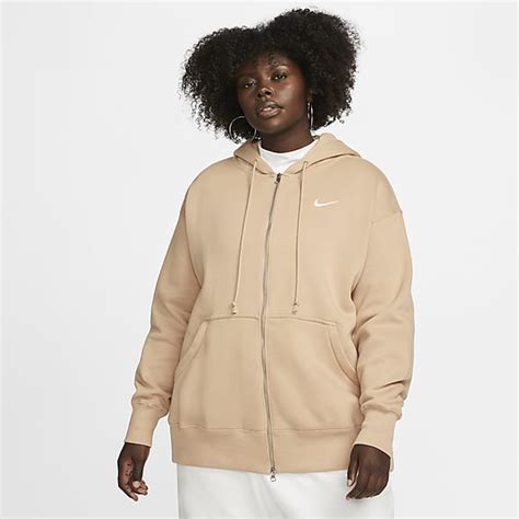 Grande taille Marron Sweats à capuche Nike CA