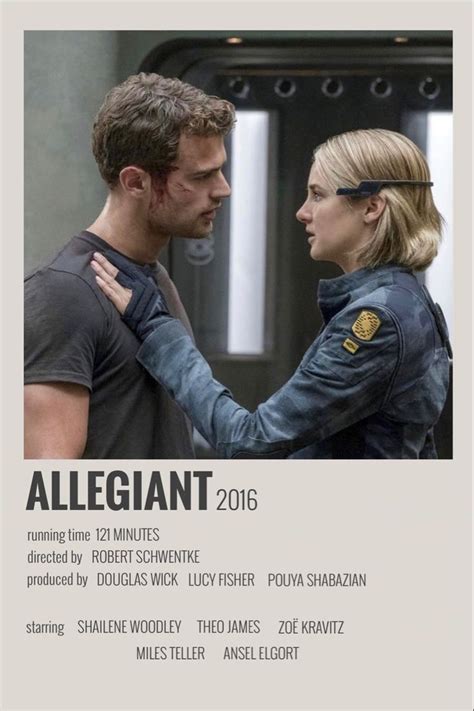 Allegiant By Megan Divergent Movie Poster Film Posters Minimalist