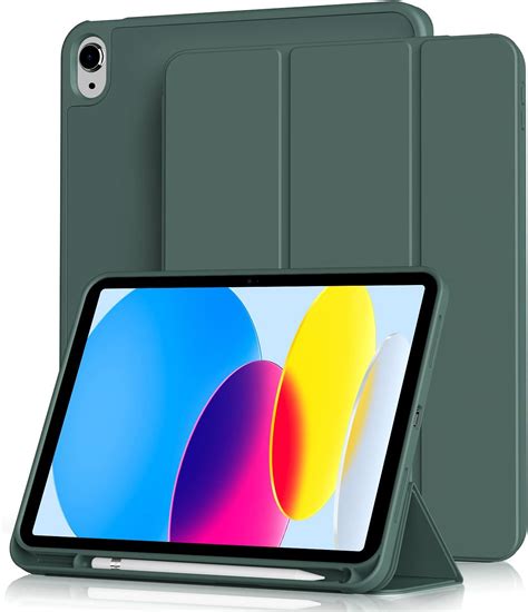 Aoub Compatible For Ipad 10th Generation Case 10 9 Inch 2022 With Pencil Holder