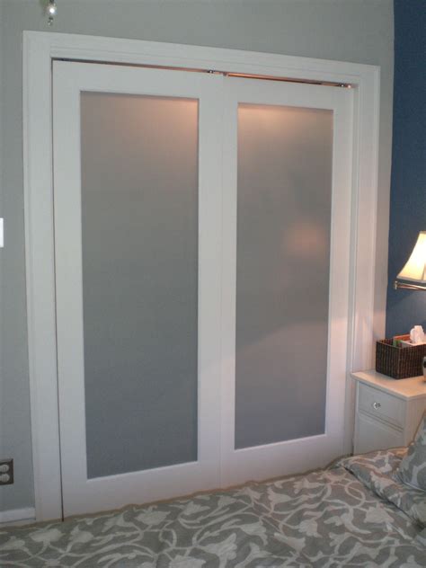 Sliding Frosted Glass Closet Doors A Stylish And Practical Upgrade For Your Home Glass Door Ideas