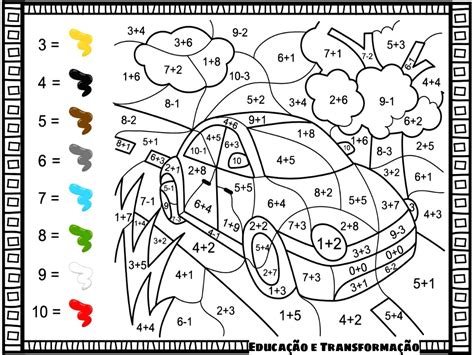 Atividade De Pintura Com Adição E Subtração