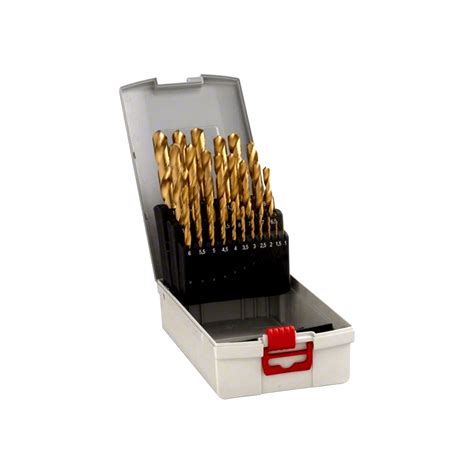 Bosch Coffret de 25 forets à métaux HSS TIN Diam 1 à 13 mm 2608587019