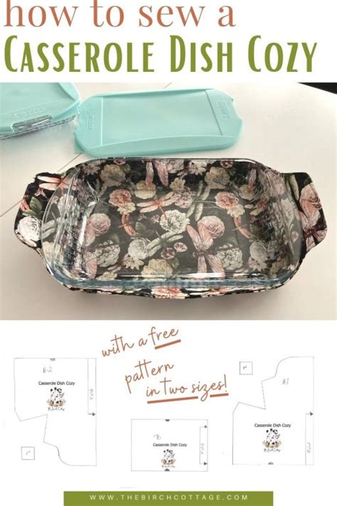 How To Sew A Casserole Dish Cozy For X Dish The Birch Cottage