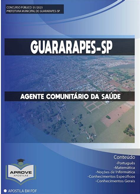 APOSTILA GUARARAPES AGENTE COMUNITÁRIO DA SAÚDE Aprove Apostilas