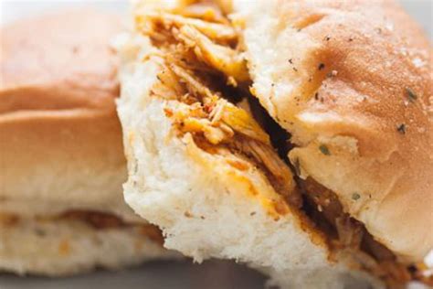 Easy Enchilada Chicken Sliders Rotisserie Or Crockpot Chicken A