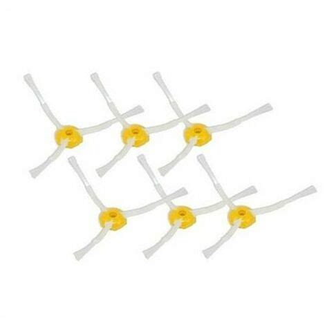 KIT LARGE 6 PCS BROSSE LATERALE A 3 BRANCHES POUR IROBOT ROOMBA KIT D