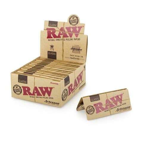 Raw Masterpiece Classic King Size Slim Papers With Pre Rolled Tips 24ct