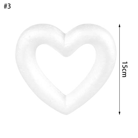 Polystyrene Heart Foam Mould Valentine S Day White Craft Balls