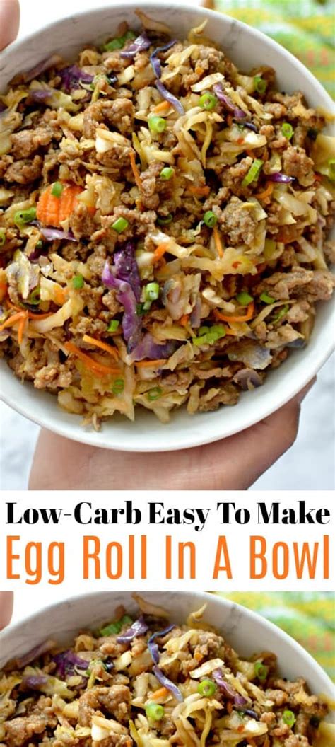 Low Carb Easy To Make Egg Roll In A Bowl Stylish Cravings