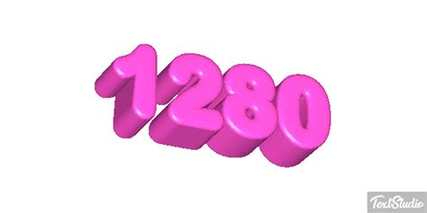 1280 Number Animated GIF Logo Designs