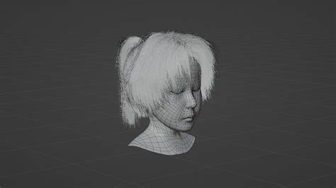 Hair Kano 3d Model By Ludmi