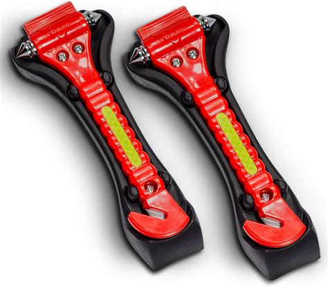 Kriture Escape Tool 2 Pack For Car Auto Emergency Safety Hammer With