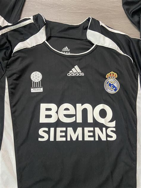 Real Madrid 2006 2007 Adidas Away Retro Longsleeve Depop