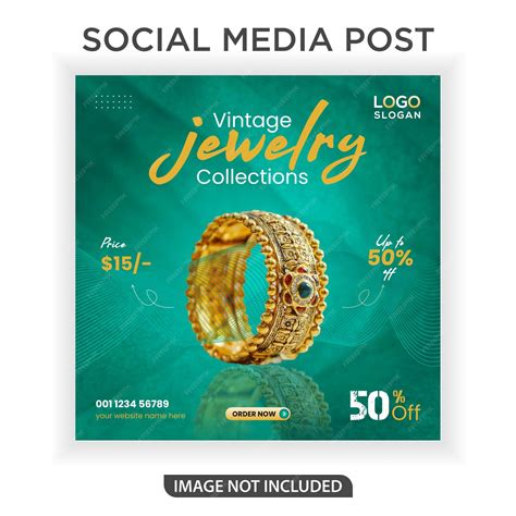 Premium Vector Jewelry Social Media And Post Template