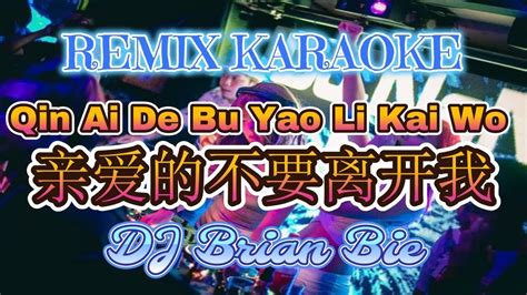 Remix Karaoke No Vocal Qin Ai De Bu Yao Li Kai Wo 亲爱的不要离开我