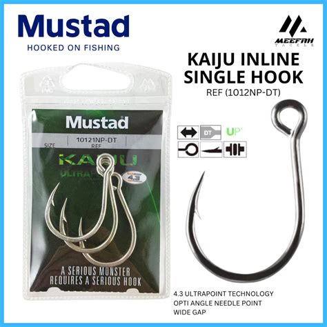 Mustad Kaiju Inline Single Hook Np Dt Single Fishing Hook Mata