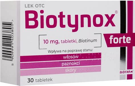 Biotynox Forte 10mg 30 Tabl Opinie Cena Na Ceneo Pl