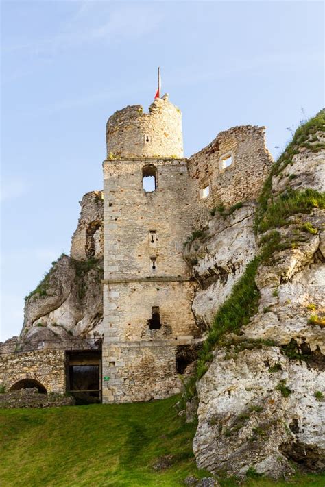 Ruins Of The Castle In Ogrodzieniec Poland Stock Photo Image Of