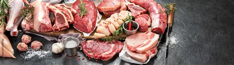 Different types of raw meat Stock Photo | Adobe Stock