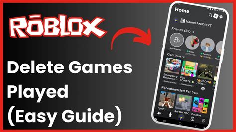 How To Delete Games You Played On Roblox YouTube