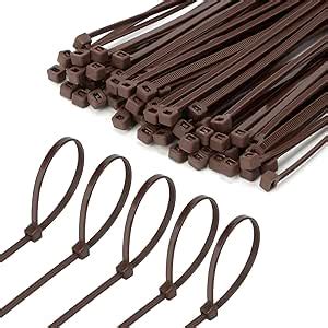 Amazon Armpow Inch Brown Zip Tie Pcs Lbs Small To