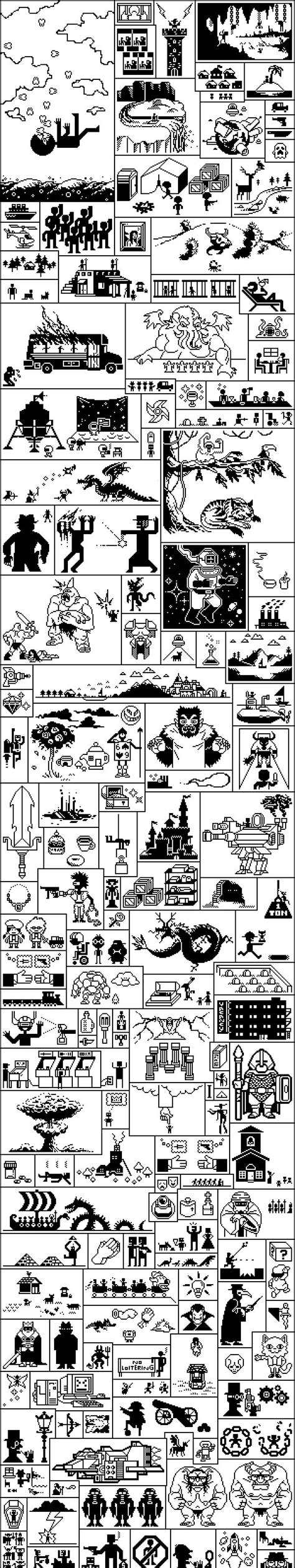 Monochromatic Pixel Art Collage By Cameronmcroft On Deviantart Cool