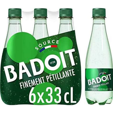 Eau Gazeuse Badoit Verte 6x33cl Pack De 6 Selfdrinks