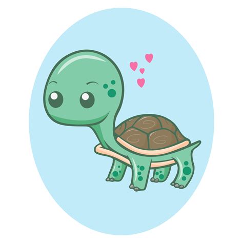 Kawaii Turtle By Dessineka On Deviantart Kawaii Turtle Free Transparent