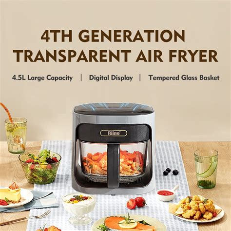 Riino Tough Glass AI Air Fryer Oven HD 5 0L GMAF01 TnO EastMall