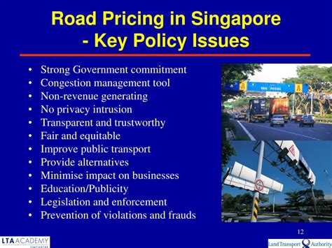 road pricing strategy  singapore powerpoint