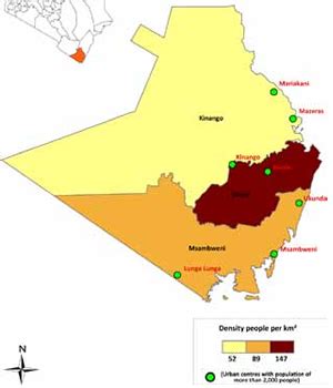 Kwale County Map