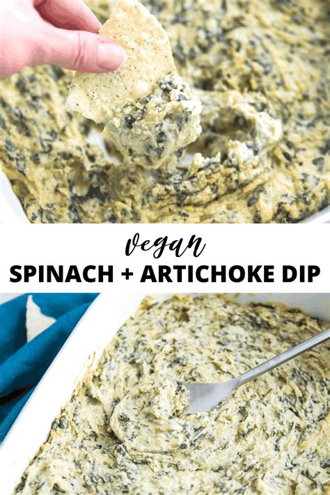 The Best Vegan Spinach Artichoke Dip So Creamy Pure And Simple