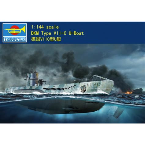 Trumpeter Dkm Type Vii C U Boat Plastic Model Warship Kit