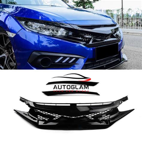 Honda Civic X Alien Grill 2016 2021 Autoglam