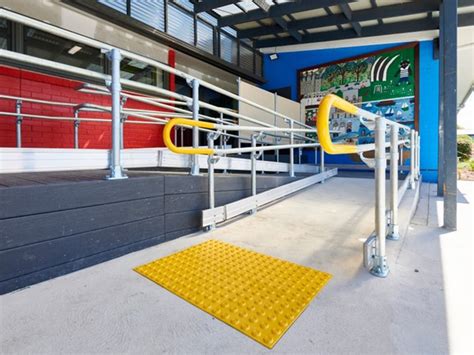 ezibilt accessibility ramp  handrails ensures safety  compliance