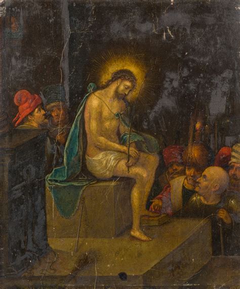 Circle Of Frans Francken Ii Ecce Homo Oil On Copper