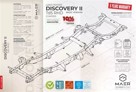 Land Rover DISCOVERY II Td5 RHD Chassis