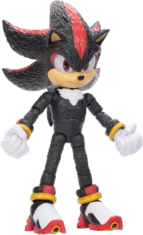 Shadow Boneco Sonic 3 - Boneco Shadow Articulado Filme Sonic 3 Sunny - 4412 - Fabrica da Alegria