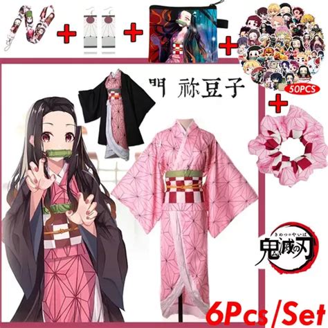 Piezas Kit De Disfraz De Cosplay Anime Demon Slayer Nezuko Cuotas