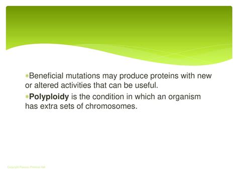 124 Mutations 12 4 Mutations Copyright Pearson Prentice Hall Ppt