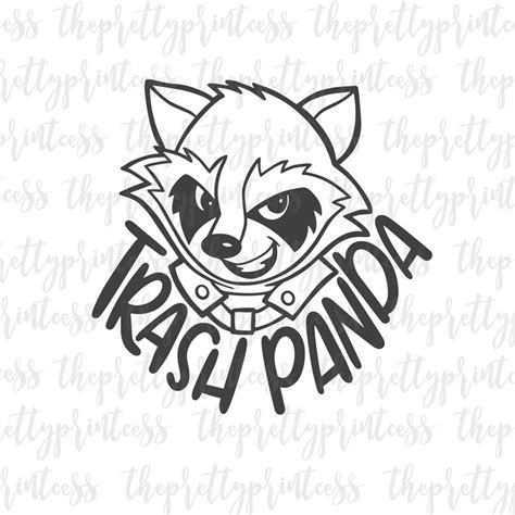 Rocket Trash Panda Guardians Of The Galaxy Svg Cut File Etsy